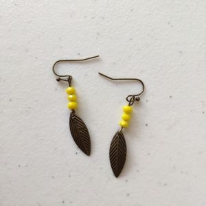 3 for $10 -Yellow Bronze dangles